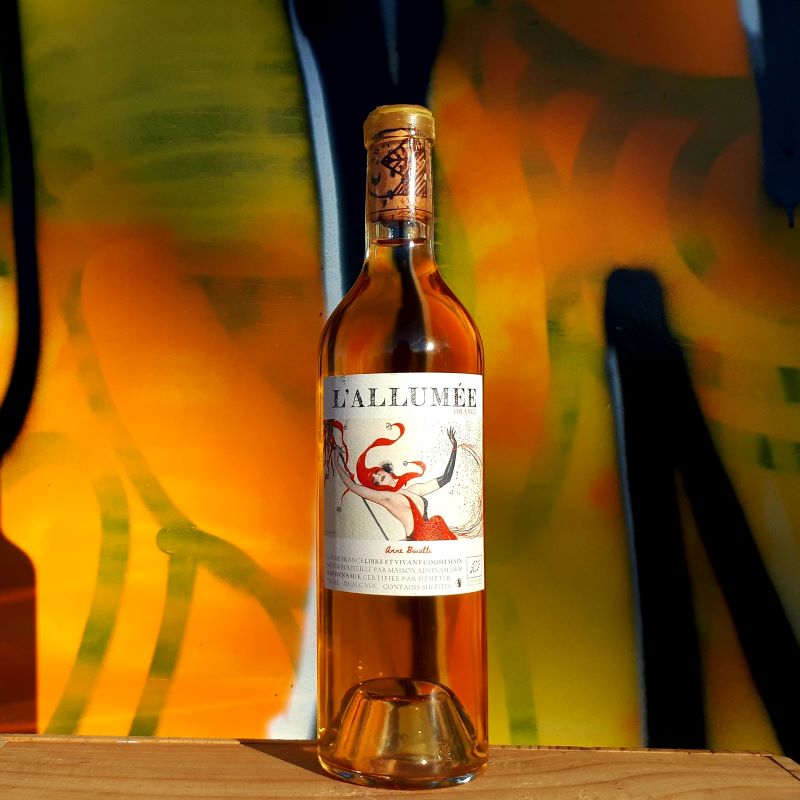 L'Allumée Orange, Maison Advinam, vin orange nature sans sulfite ajouté