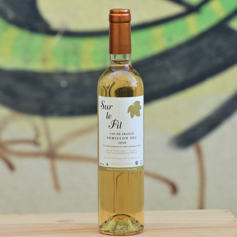 Clos de Mounissens, Sur le Fil 2014, vin blanc sec nature