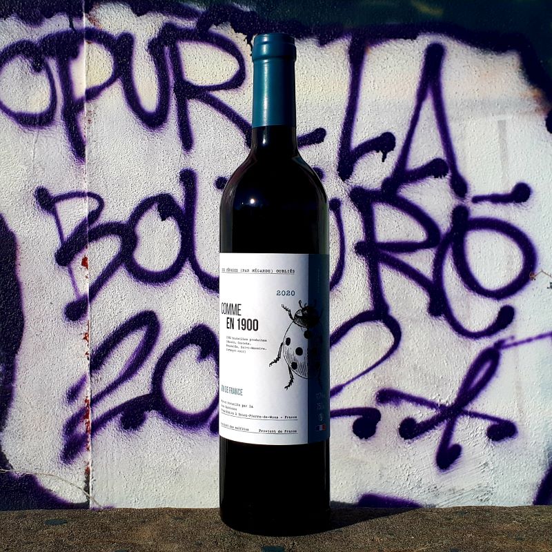 Comme en 1900 de Cazebonne, vin biodynamique de cépages oubliés, cuvée Pirate