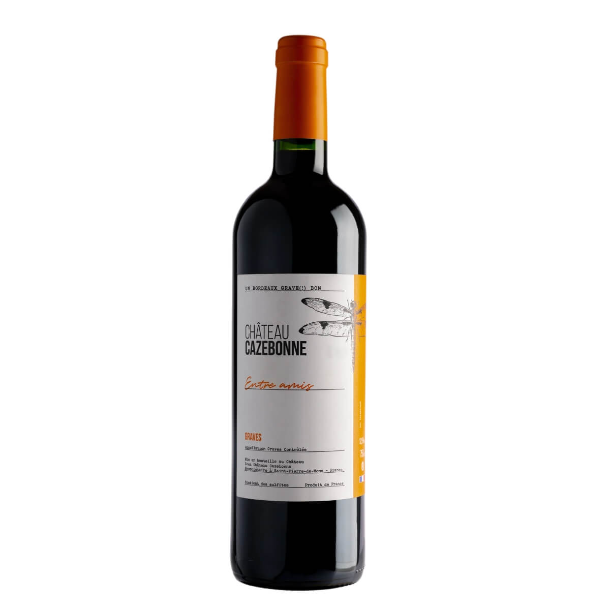 Entre Amis, graves rouge, Château Cazebonne, vin biodynamique